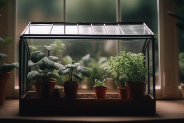 greenhouse inside with plants