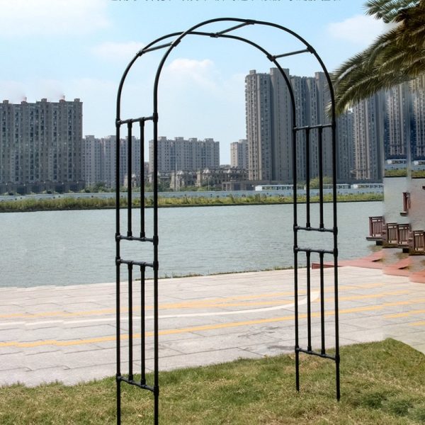 garden arch trellis with resin coated steel for plant and flower climbing