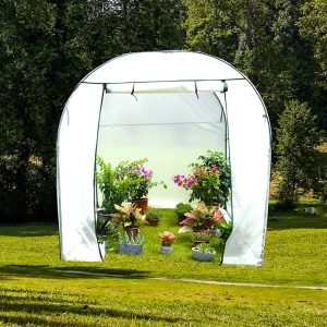 garden walk in tunnel greenhouse kits for extending growing season