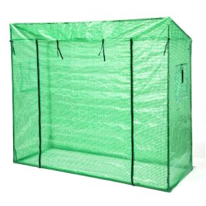 outdoor winter walk in portable greenhouse with pe cover