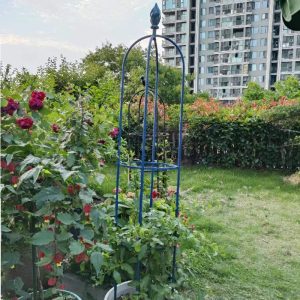 round obelisk flower trellis for plant support