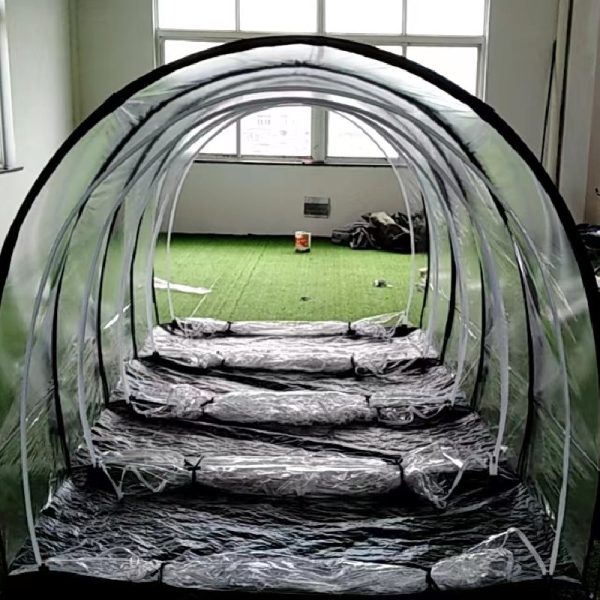 multiple winter tent forms tunnel greenhouse