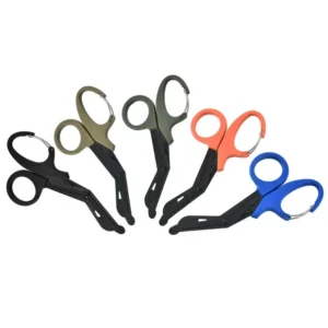 Stainless Steel Medical Scissors Buckle Bent Bandage Scissors Canvas Outdoor Portable Tool Accessories Surgical Nursing Scissors